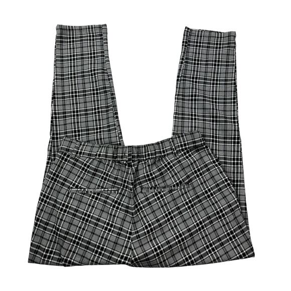 Hot Topic Womens Size Large L Black and White Plaid High Rise Pants 30"W x 28"I - Picture 4 of 16